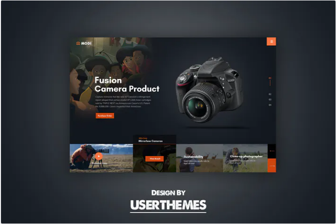 Website Featured Exploration Design Template