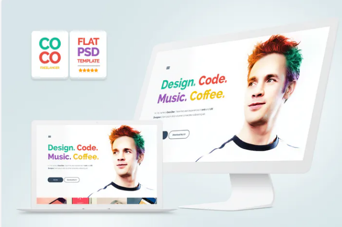 Personal Portfolio Template - PSD