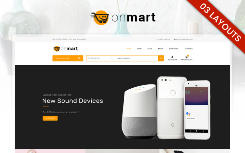 OnMart - Multipurpose Store WooCommerce Theme