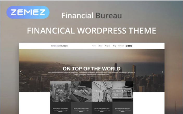 Financial Bureau - Finance Multipurpose Modern Elementor WordPress Theme