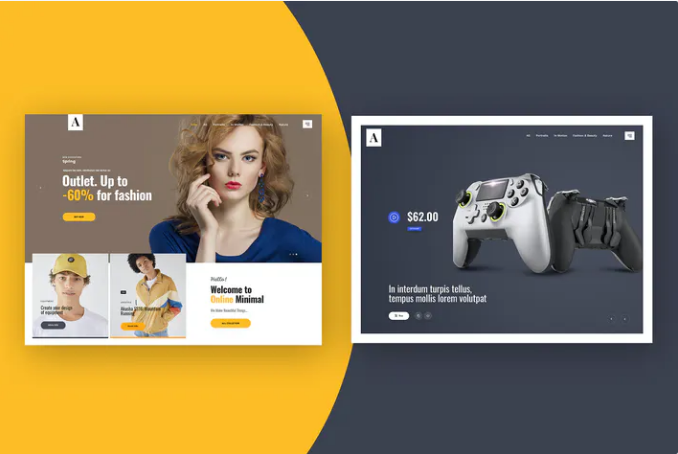 Website Featured Area Design Concept Template