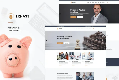 Ernast : Finance PSD Template