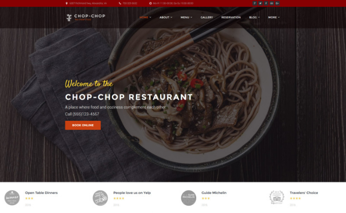 Chop-Chop - Asian Restaurant WordPress Theme