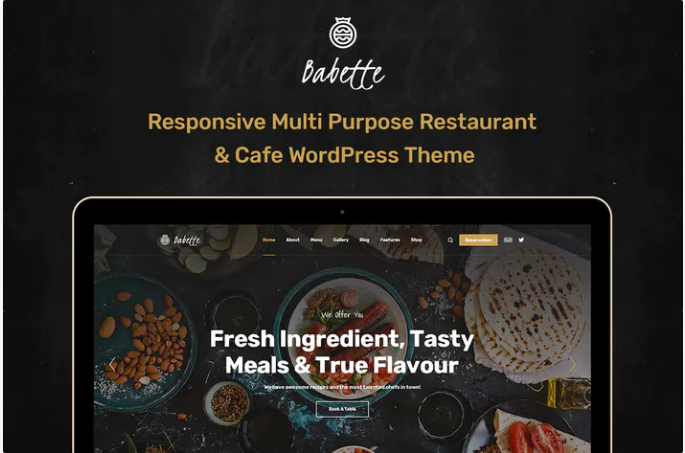 Babette - Restaurant & Cafe PSD Template