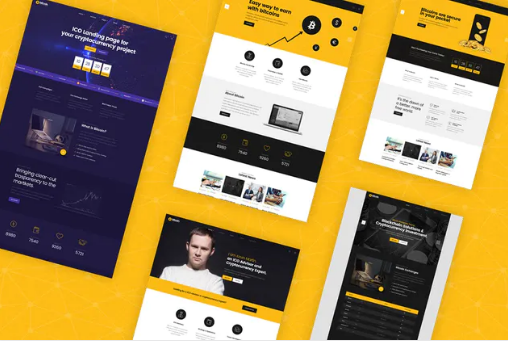 Bitcoin - ICO and Cryptocurrency PSD Template