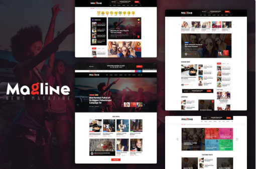 Magline - Blog & News Magazine PSD Template