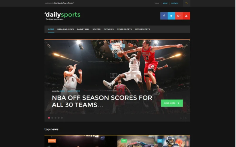 DailySports - Sport Magazine WordPress Theme
