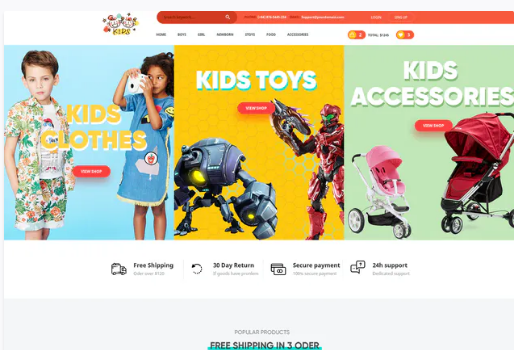 Kids - PSD Template
