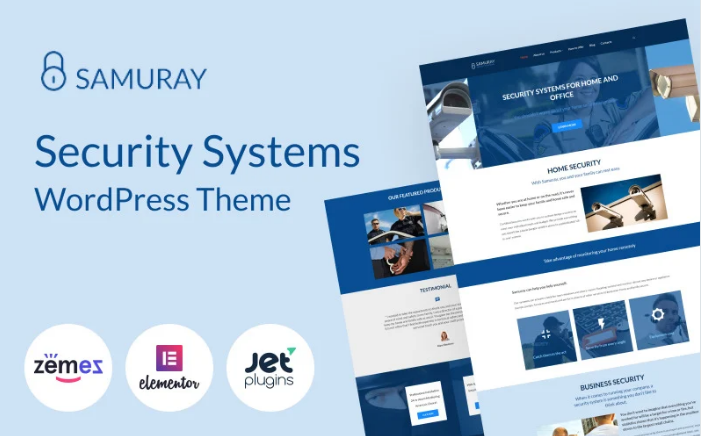 Samuray - Elementor-based security WordPress Theme