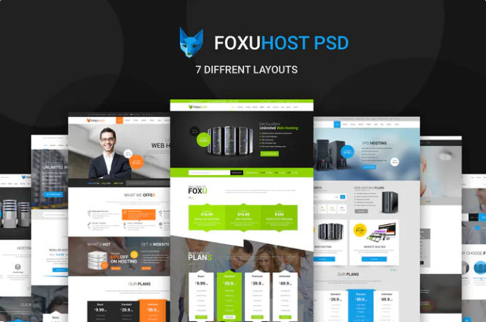 Foxuhost - Hosting / Business PSD Template