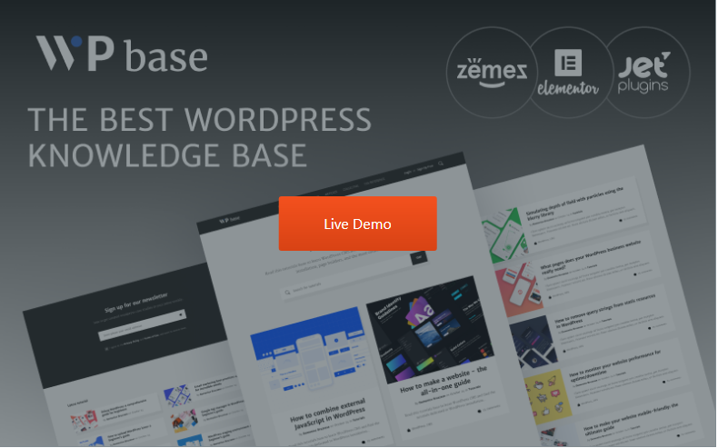 WPbase - WordPress Tutorial Theme WordPress Theme