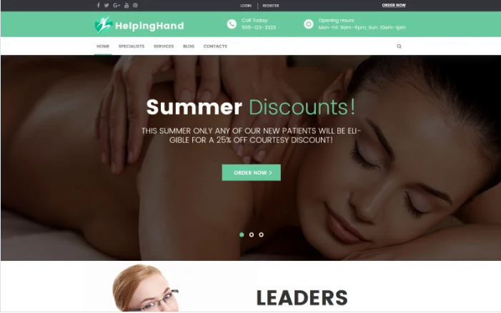Chiropractor & Physical Rehabilitation WordPress Theme