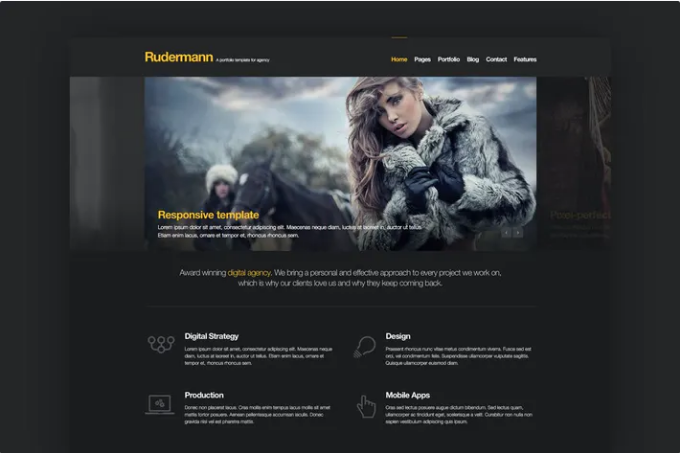 Rudermann - Agency PSD Template