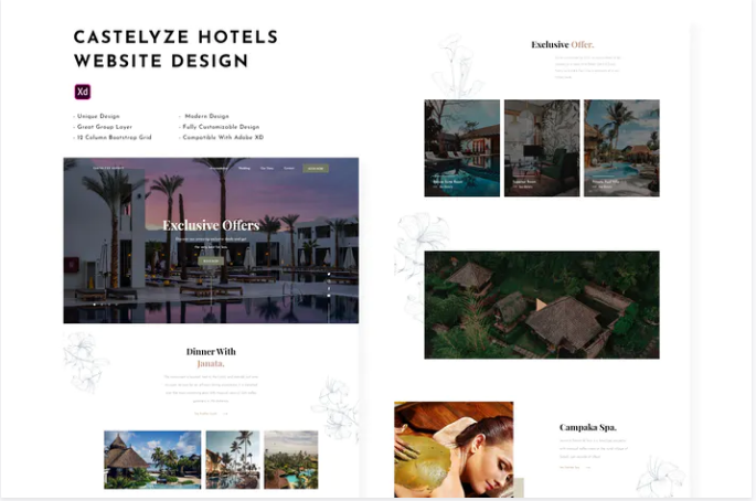 Castelyze - Hotel Website Design Template