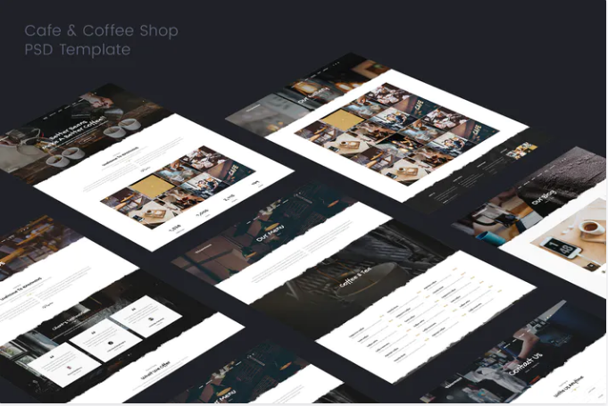 Cafe & Coffee PSD Template