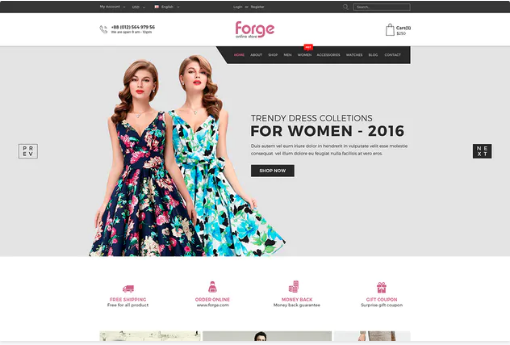 Forge - eCommerce PSD Template