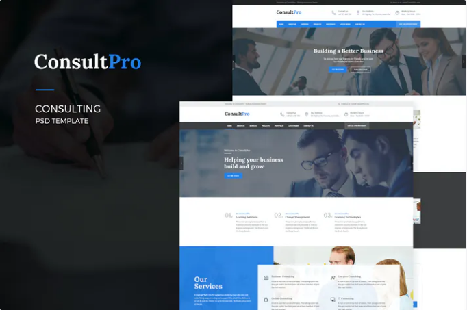 ConsultPro : Consultancy PSD Template