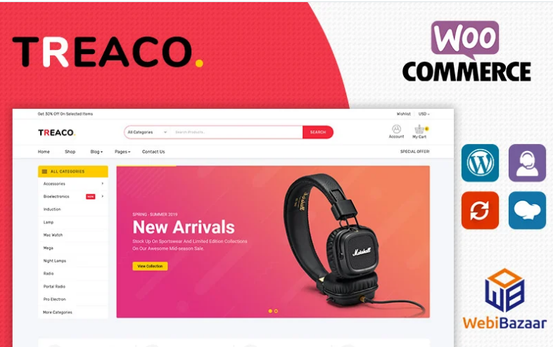 Treaco Electronic WooCommerce Theme