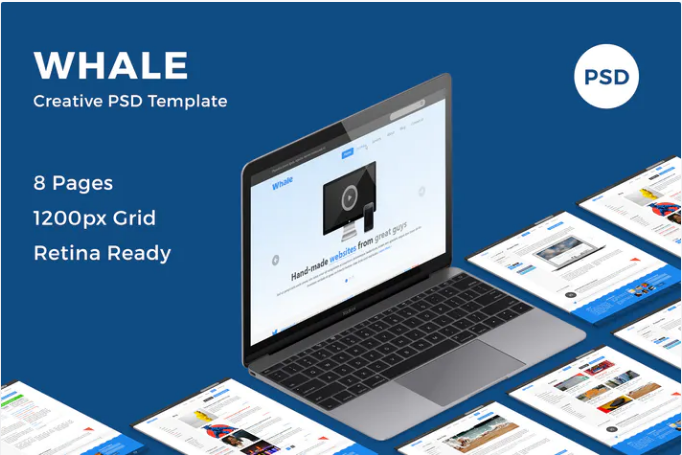 Whale - Creative PSD Template