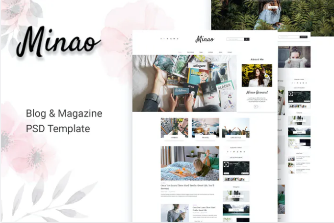 Minao - Blog PSD Template