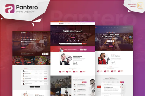 Pantero - Event & Conference PSD Template