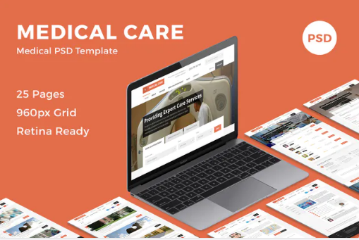 Medical Care - Medical PSD Template