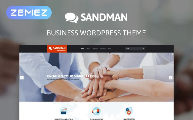Sandman - Business Multipurpose Modern Elementor WordPress Theme
