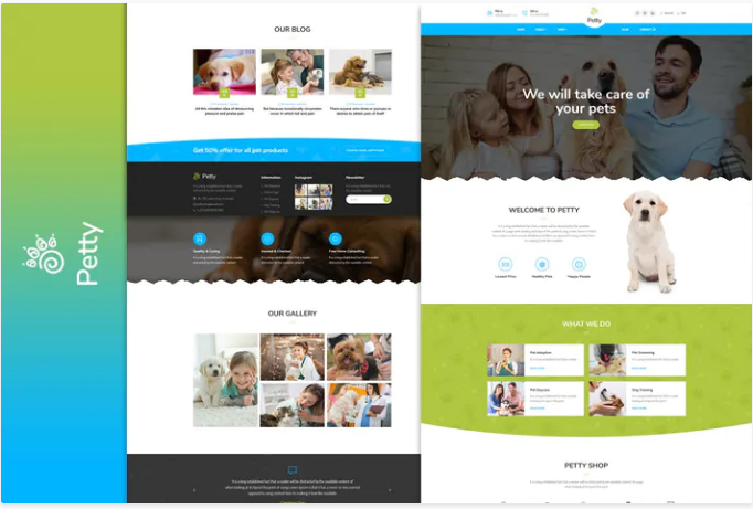 Pet Shop - PSD Template