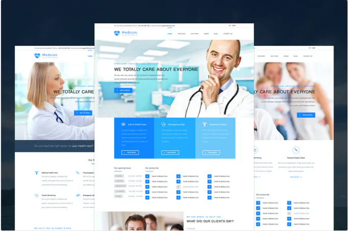Medicon - Health Care PSD Template