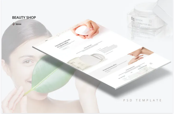 Beauty Shop PSD Template