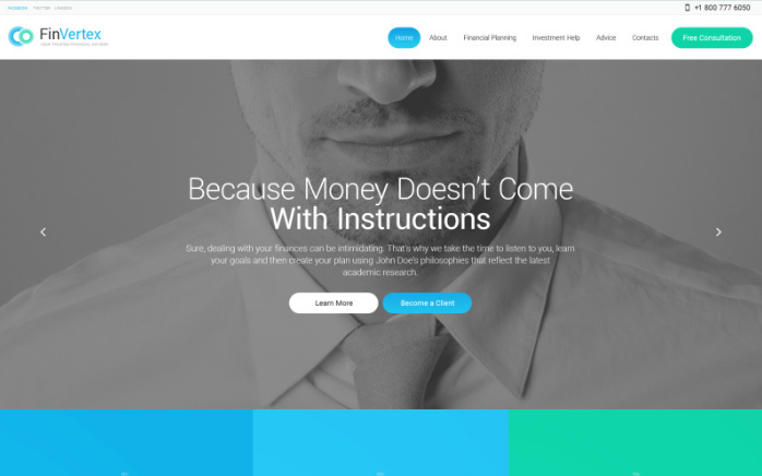 Fin Vertex WordPress Theme
