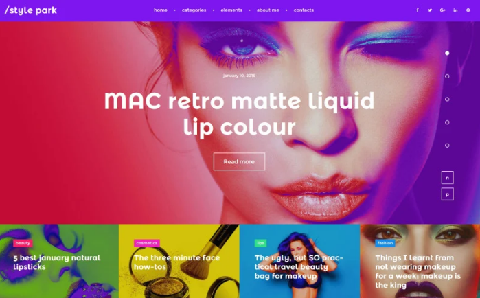 StylePark - Fashion Blog WordPress Theme