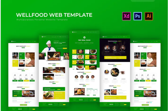 Wellfood | PSD Web Template