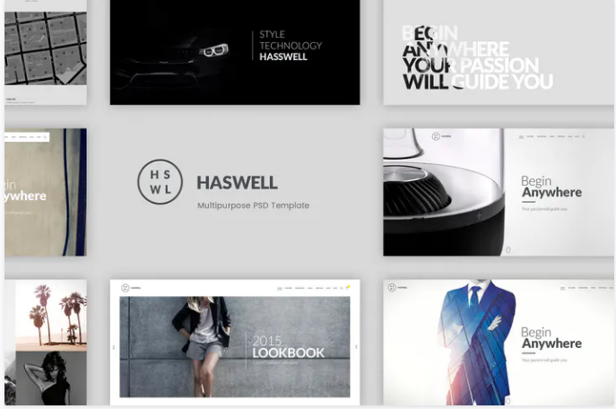 Haswell – Multipurpose PSD Template