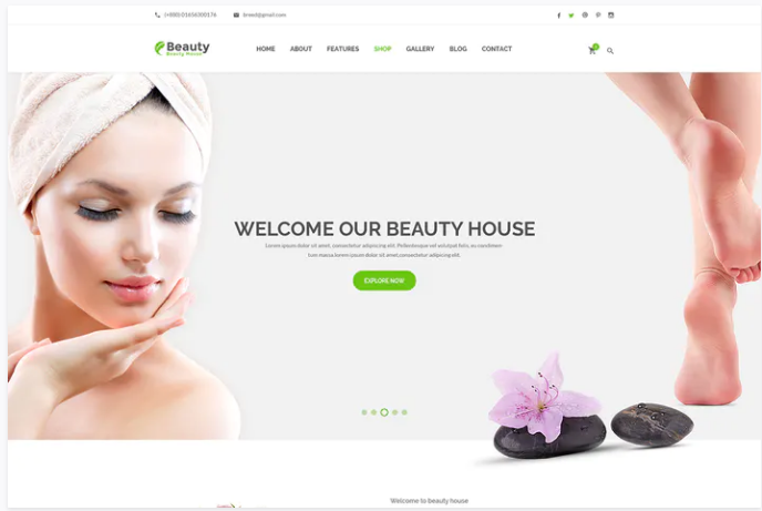 Beautyhouse - Health & Beauty PSD Template