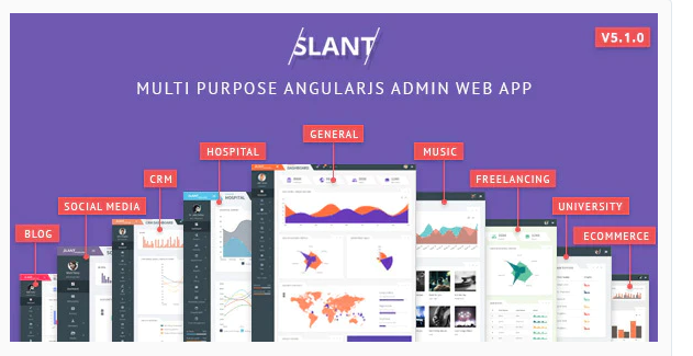 Slant - Multi Purpose AngularJS Admin Web App with Bootstrap