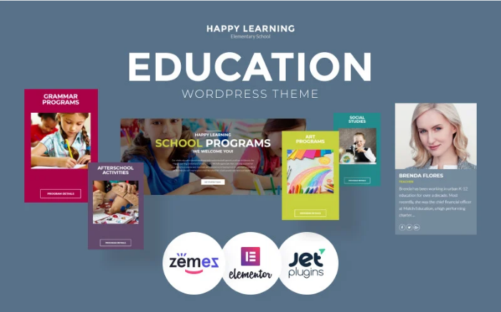 Happy Learning - Education Multipurpose Modern Elementor WordPress Theme
