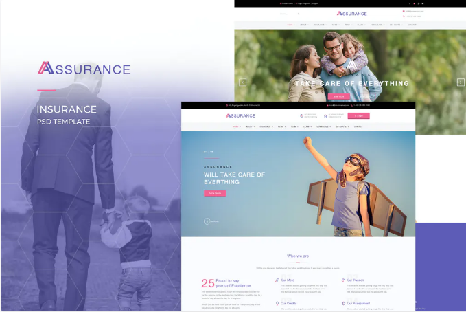 Assurance - Insurance PSD Template