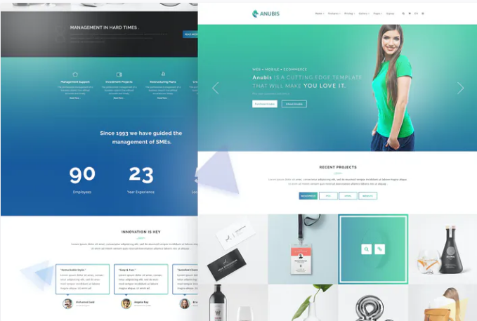 Anubis - Creative PSD Template