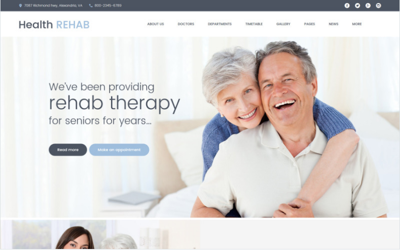 Rehabilitation Center WordPress Theme