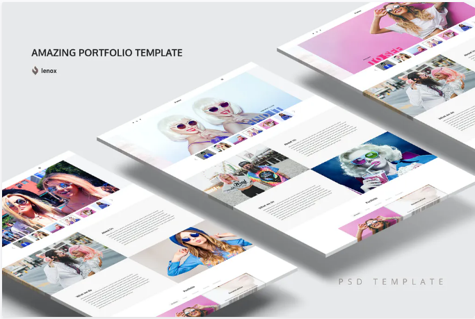 Amazing Portfolio PSD Template