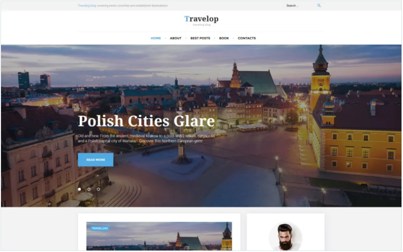 Travelop - Traveling Blog WordPress Theme