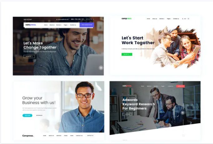Conpress. Business & Agency PSD Template