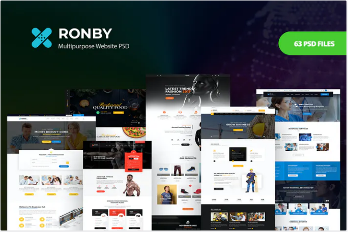 Ronby - Multi-Purpose PSD Template