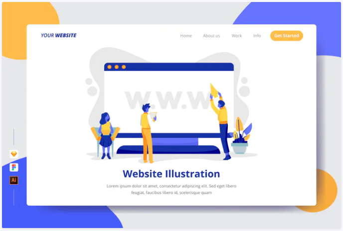 Website Illustration - Landing Page