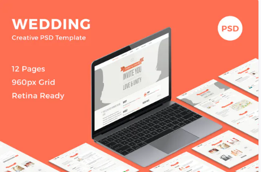Wedding - Creative PSD Template