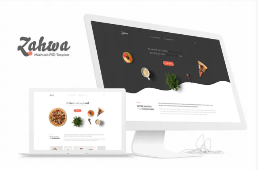 Zahwa - Minimalist PSD Template