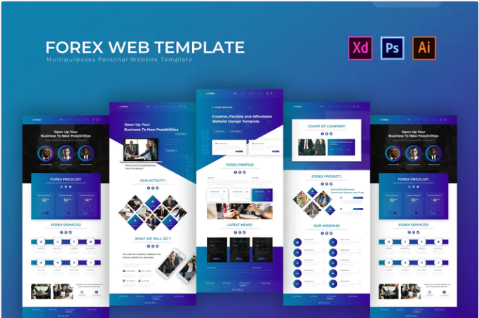 Forex | PSD Web Template