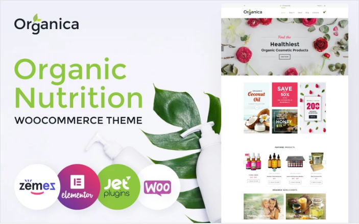 Product Image - Organica – Organic Food, Cosmetics and Bio Active Nutrition WooCommerce Theme