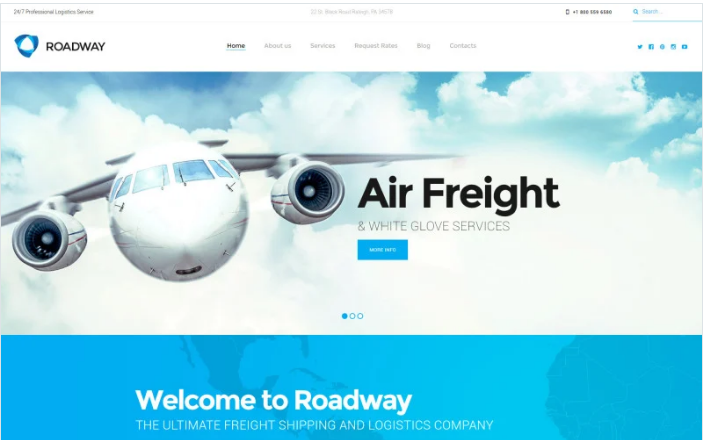 Product Image - Roadway – Logistics & Transportation Services WordPress Theme